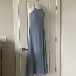 Azazie Dusty Blue Size A8 Bridesmaid dress